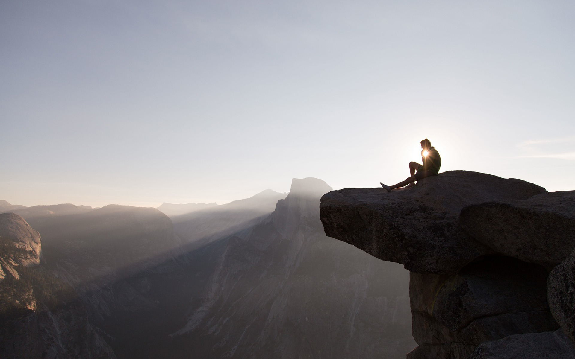 Výstup na Half Dome v parku Yosemity